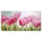Designart - Tulips in a Row - Floral Art Canvas Print